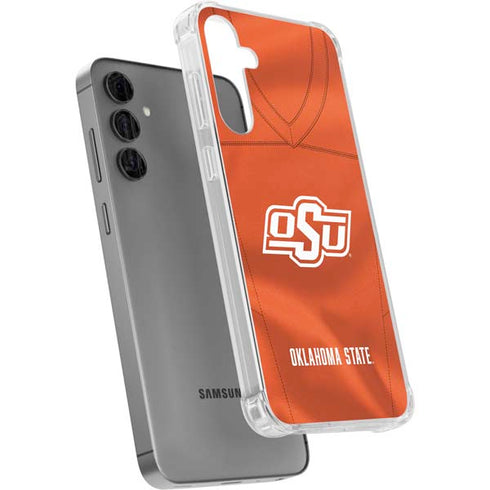 Oklahoma State University Orange Jersey Galaxy S24 Plus Clear Case